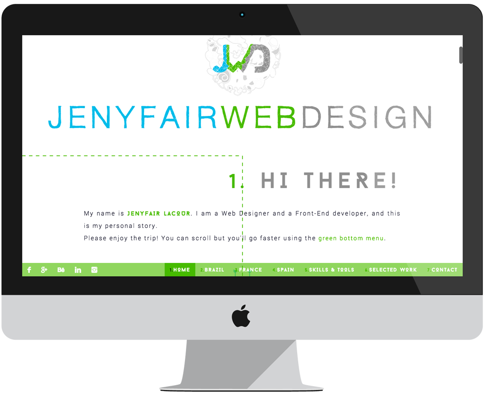 project Jenyfair WebDesign - JQuery Parallax - Big screen 1