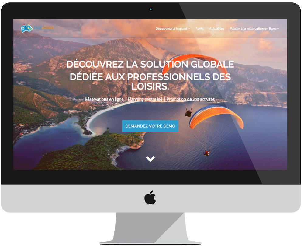 projet EasyLoisirs - Frontend AngularJS - Backend API Symfony - Grand écran 1