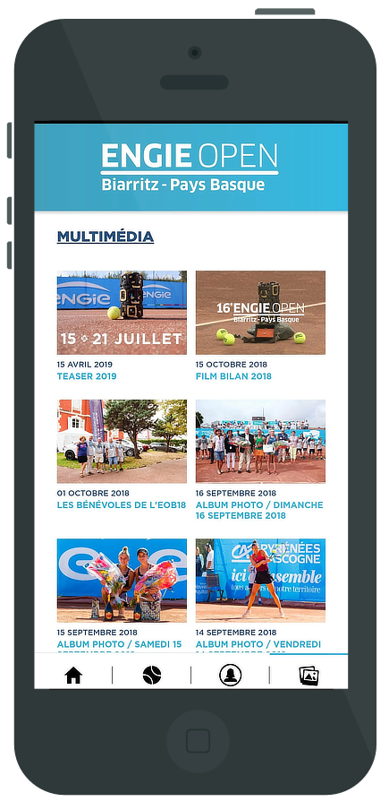 project Engie Open Biarritz - Android / IOS App