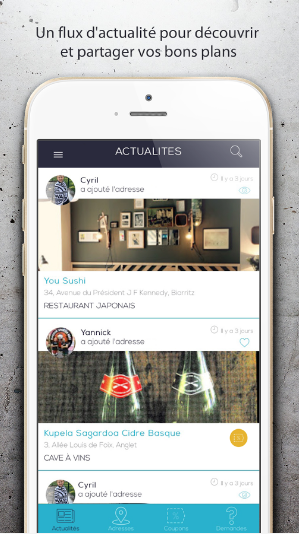 mobile app Android iOS Ionic Fider - API Symfony - Screen 3