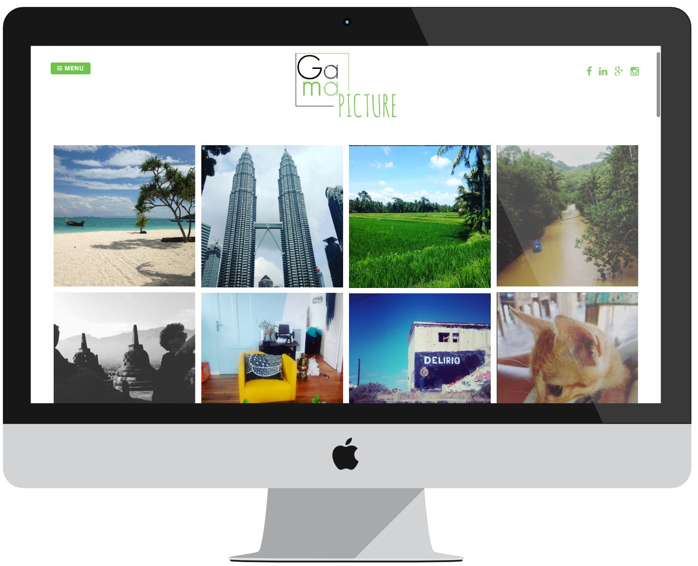 projet Gama Pictures - Wordpress - Grand Ecran