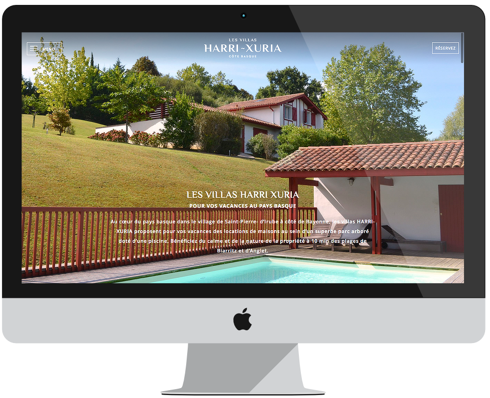 projeto Web Villas Harri Xuria - PHP Bootstrap - Pantalla grande 1